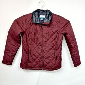 Columbia Coat Snowmelt Valley II  Quilted Jacket Maroon Women's Large